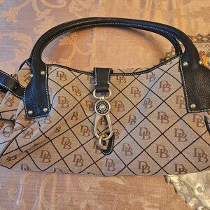 Vintage Dooney and Bourke Tan Logo Satchel